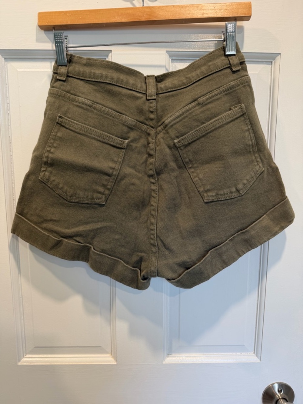 American Apparel High Waisted Cuff Shorts - Picture 2 of 5